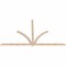 Ekena Millwork Redmond Smooth Timber Gable Bracket, Douglas Fir, 108"W x 63"H x 1 1/2"D x 3 1/2"F, 14/12 Pitch GBW108X63X0204RED00SDF - alternate 3